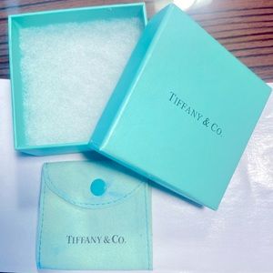 New Tiffany & co box and earring dust bag